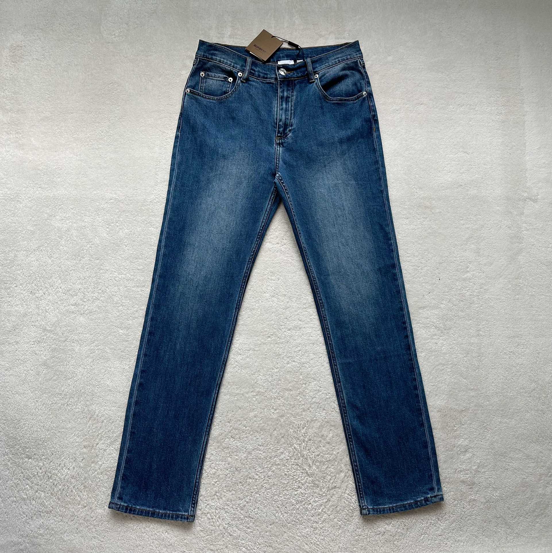 Burberry…New TB Print Straight Leg Jeans