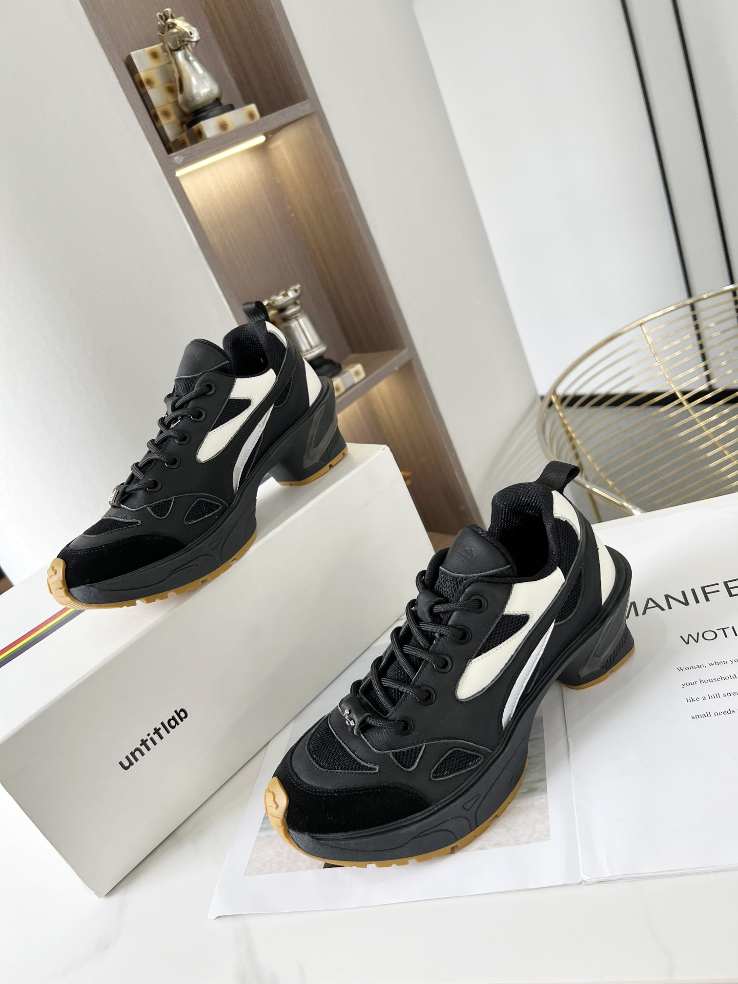 Untitlab 𝟐𝟎𝟐𝟐/𝐒𝐒 𝐧𝐞𝐰  Early spring capsule series of high-heeled sports sneakers sneakers can also be very fashionable