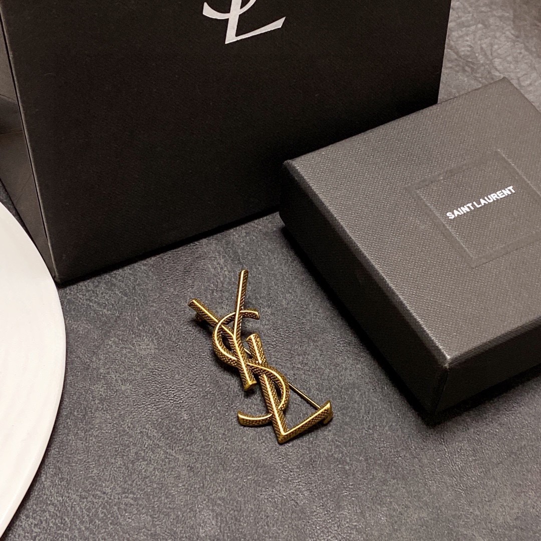 Saint Laurent YSL brooch