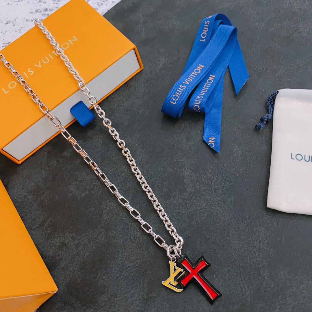 Louis Vuitton vintage silver bracelet, couple's version, length 60 cm, changeable