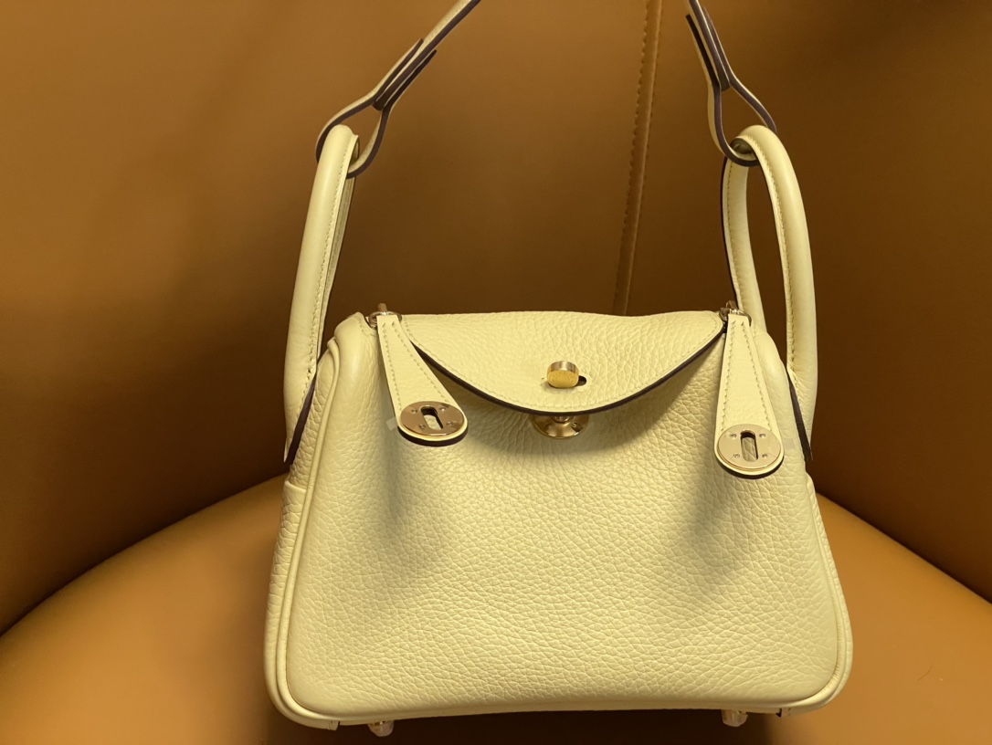 Mini lindy chick yellow tc leather gold buckle