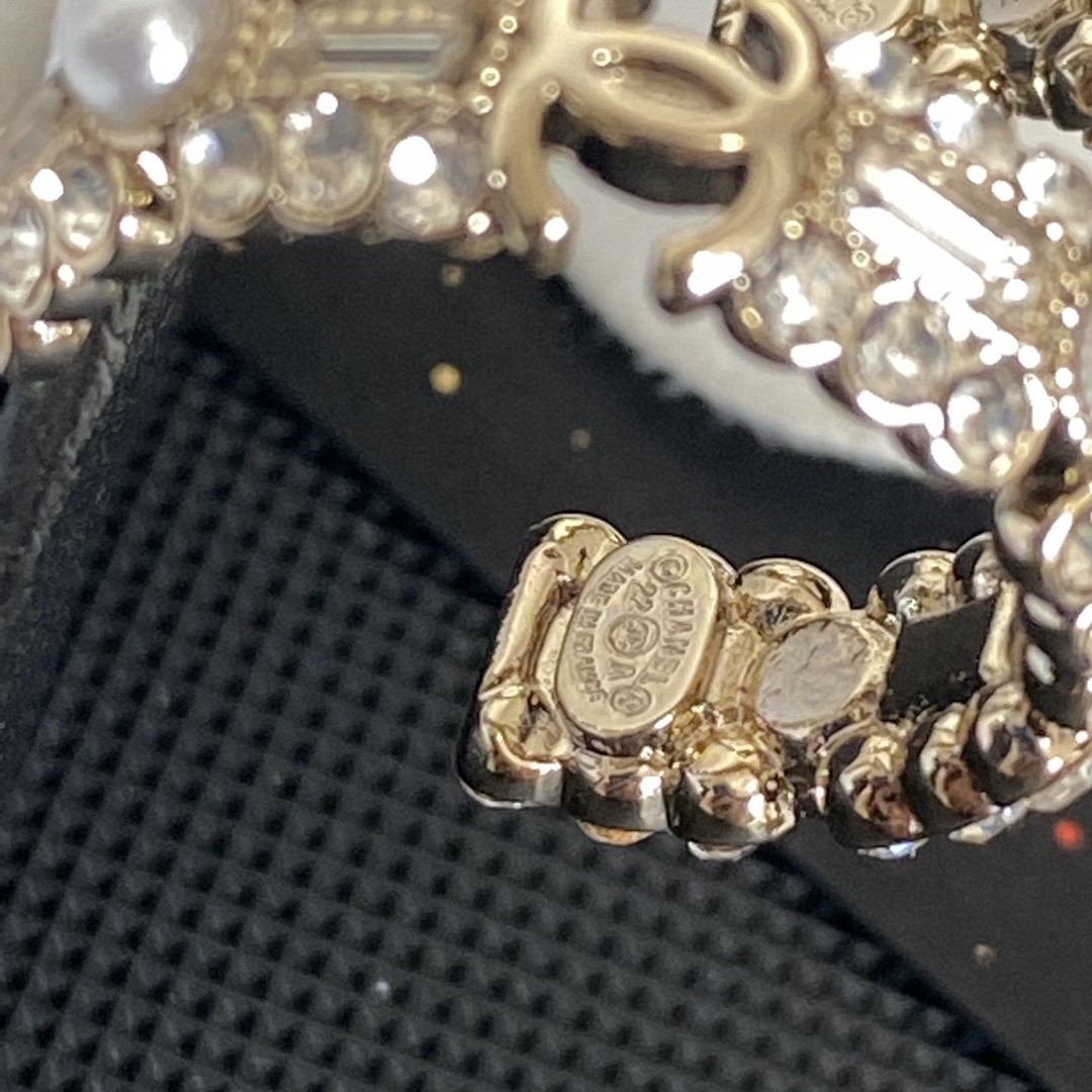 CHANEL🇫🇷Xiaoxiang curved diamond edge ring earrings