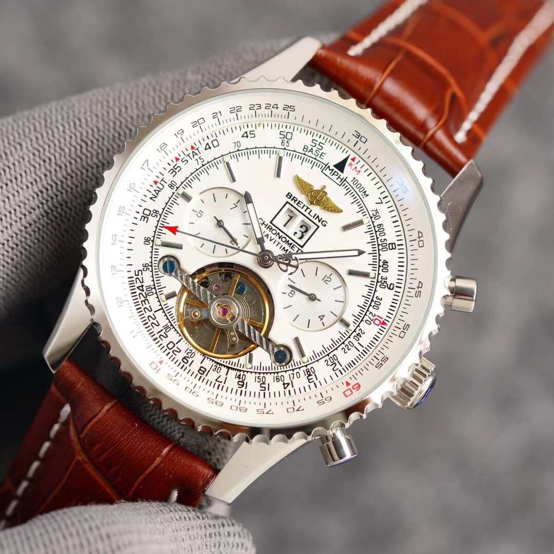 Breitling-Built-in automatic mechanical movement Classic men's watch 6 position flywheel