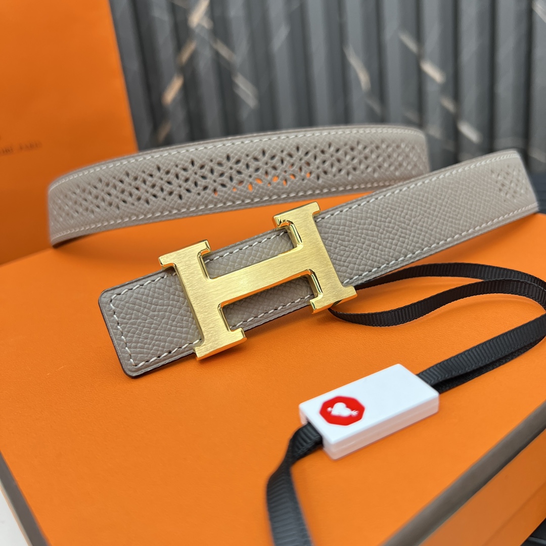 Hermes Reversible Belt in Swift and Epsom Calfskin