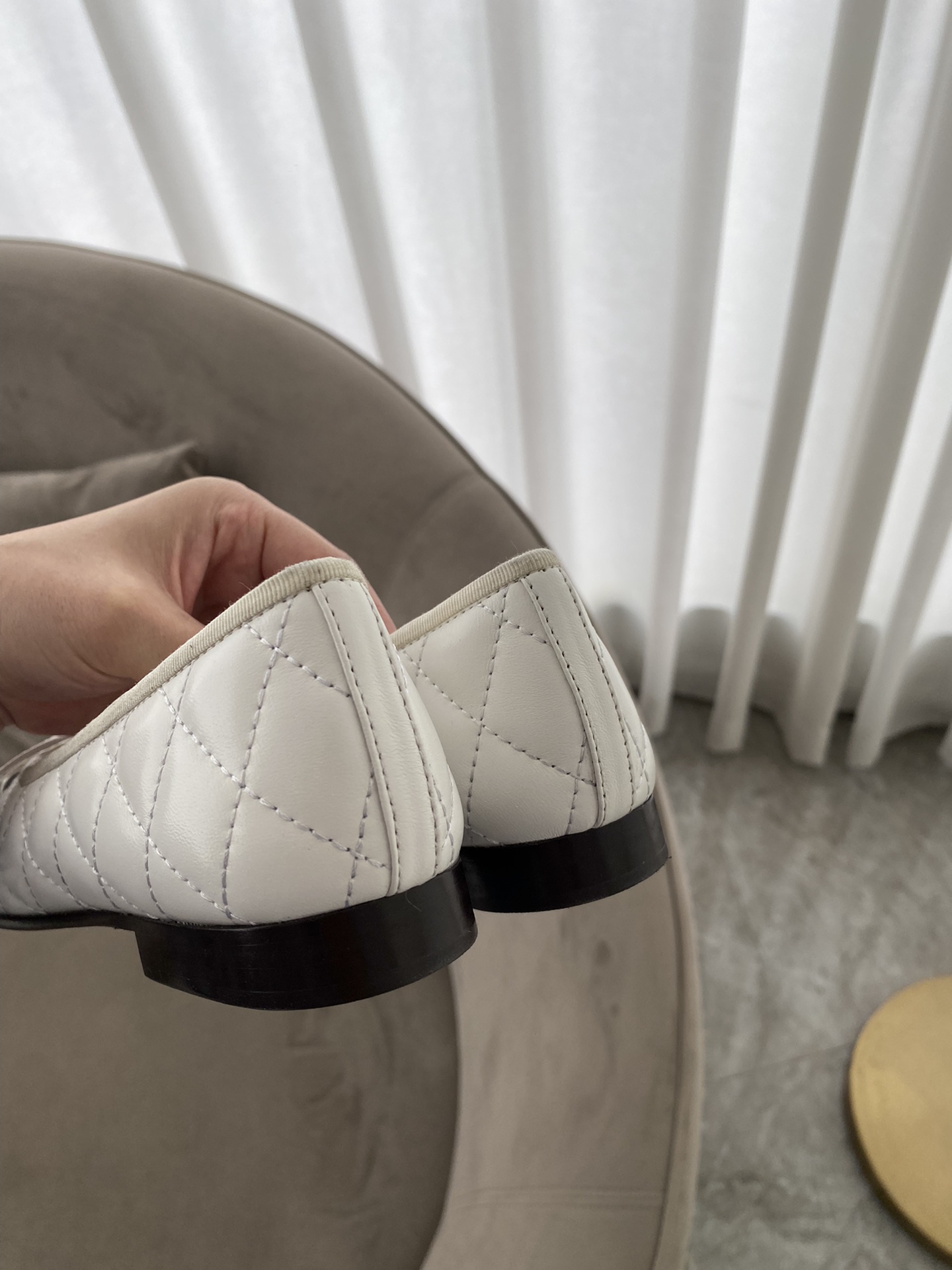 CHANEL ballerinas are timeless classics. Stay elegant Imported water-dyed sheepskin