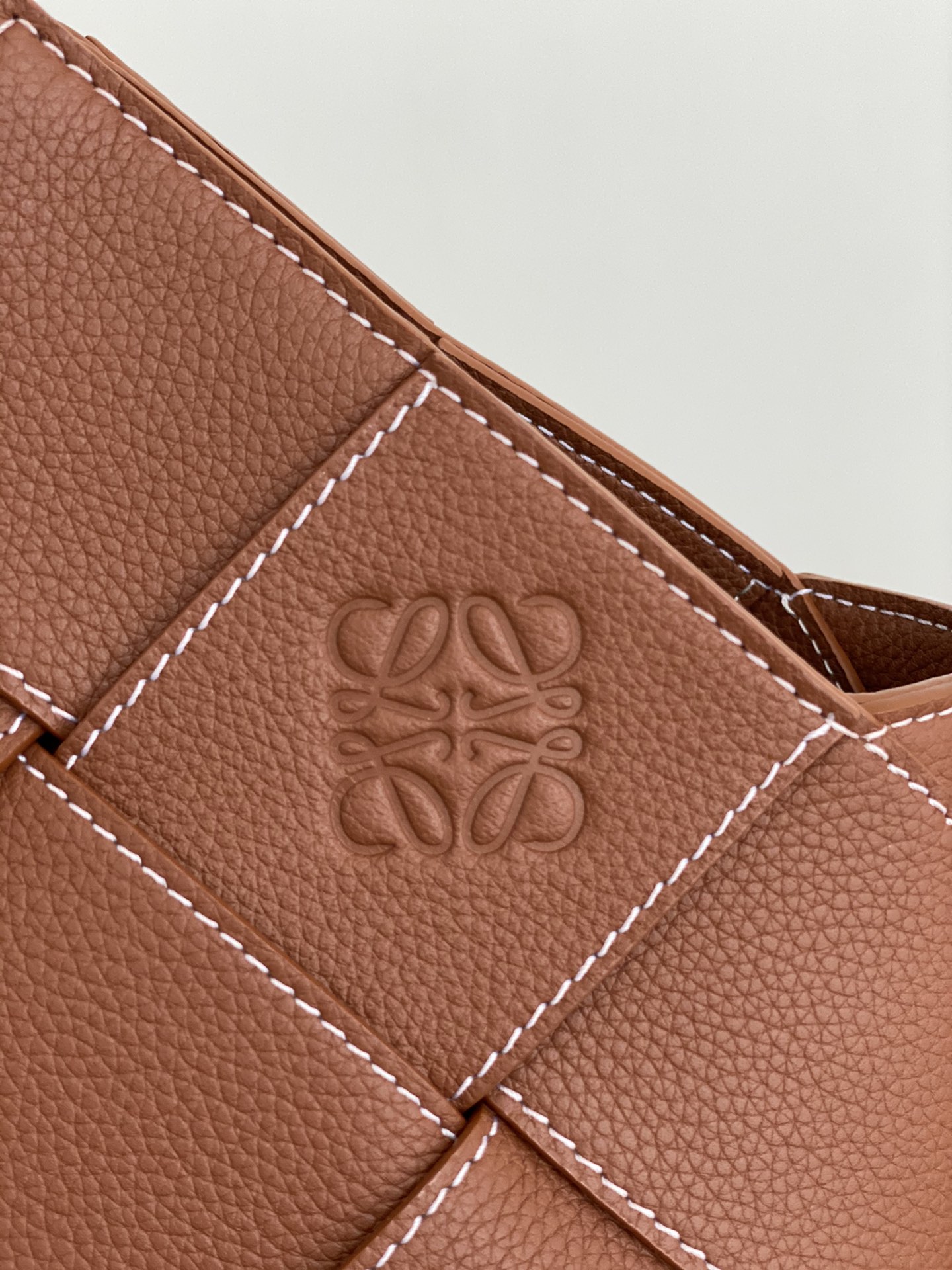 LOEWE Woven Basket Gingham Bag #10118