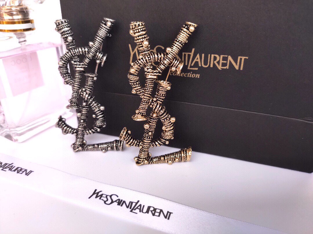 Saint Laurent YSL brooch