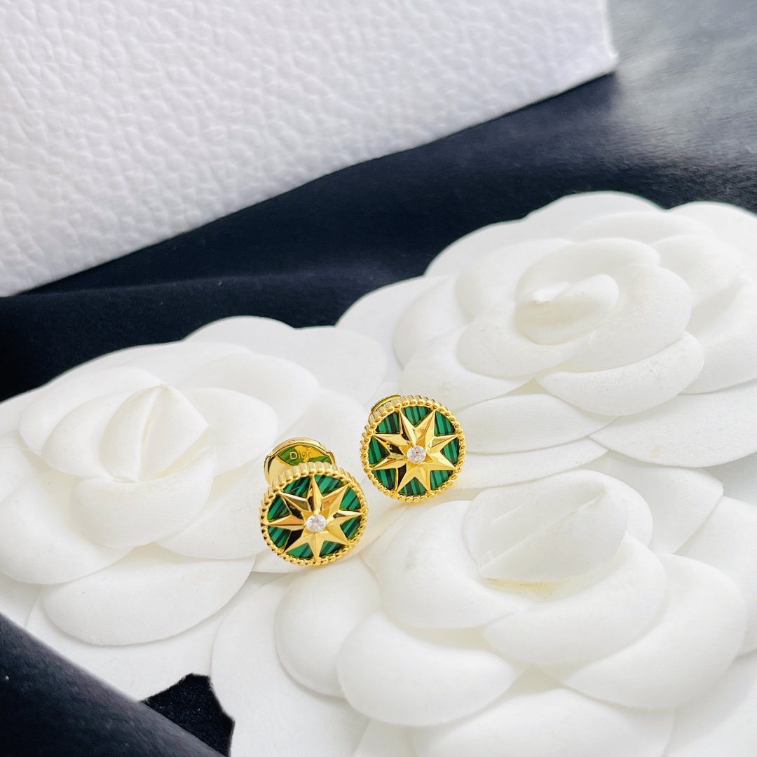 Dior stud earrings