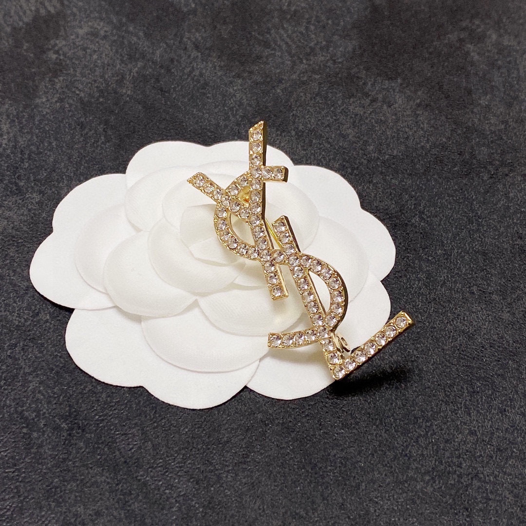 Saint Laurent YSL brooch