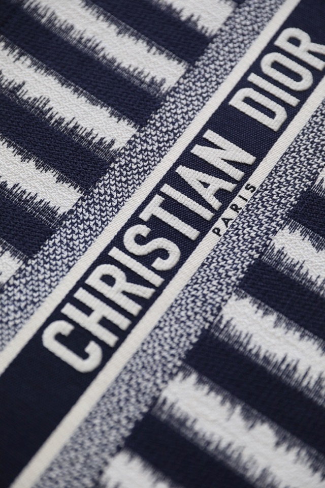 DIOR TOTE striped shopping bag