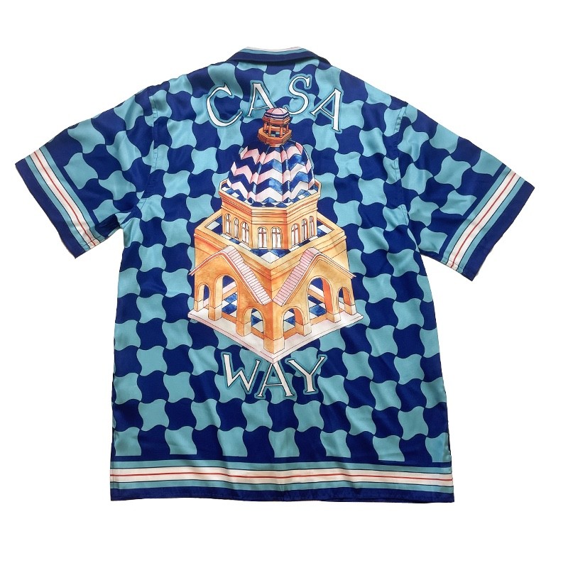 Casablanca Diamond-shaped castle, loose and trendy brand of short sleeves