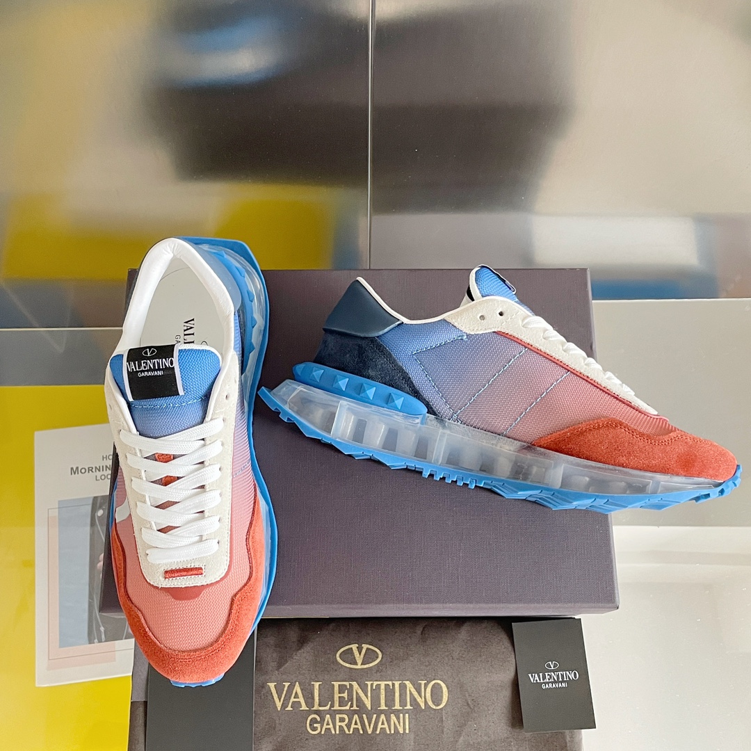 【Valentino】𝟐𝟎𝟐𝟏/𝐒𝐒 𝐧𝐞𝐰  Valentino new NETRUNNER series casual air cushion sports shoes