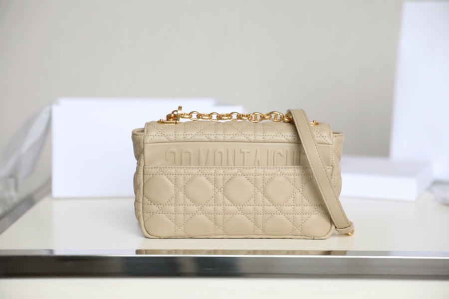 [DlOR CARO] Apricot soft cow leather rattan check DR-091