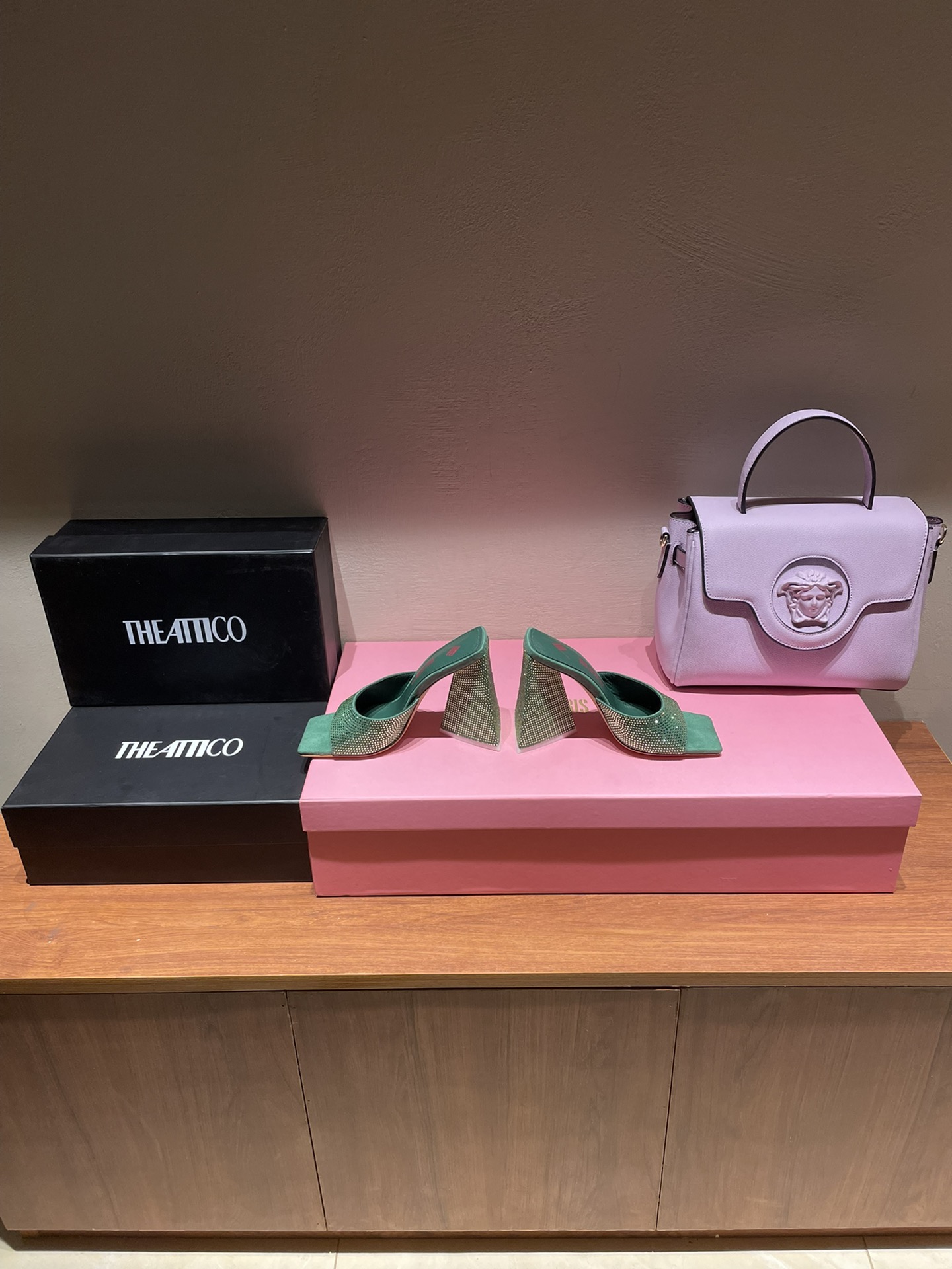 TheAttico | 𝟐𝟎𝟐𝟐𝟐/𝐒𝐒 𝐧𝐞𝐰 Spring/Summer 2021 collection The Attico personality triangle heel high heel sandals