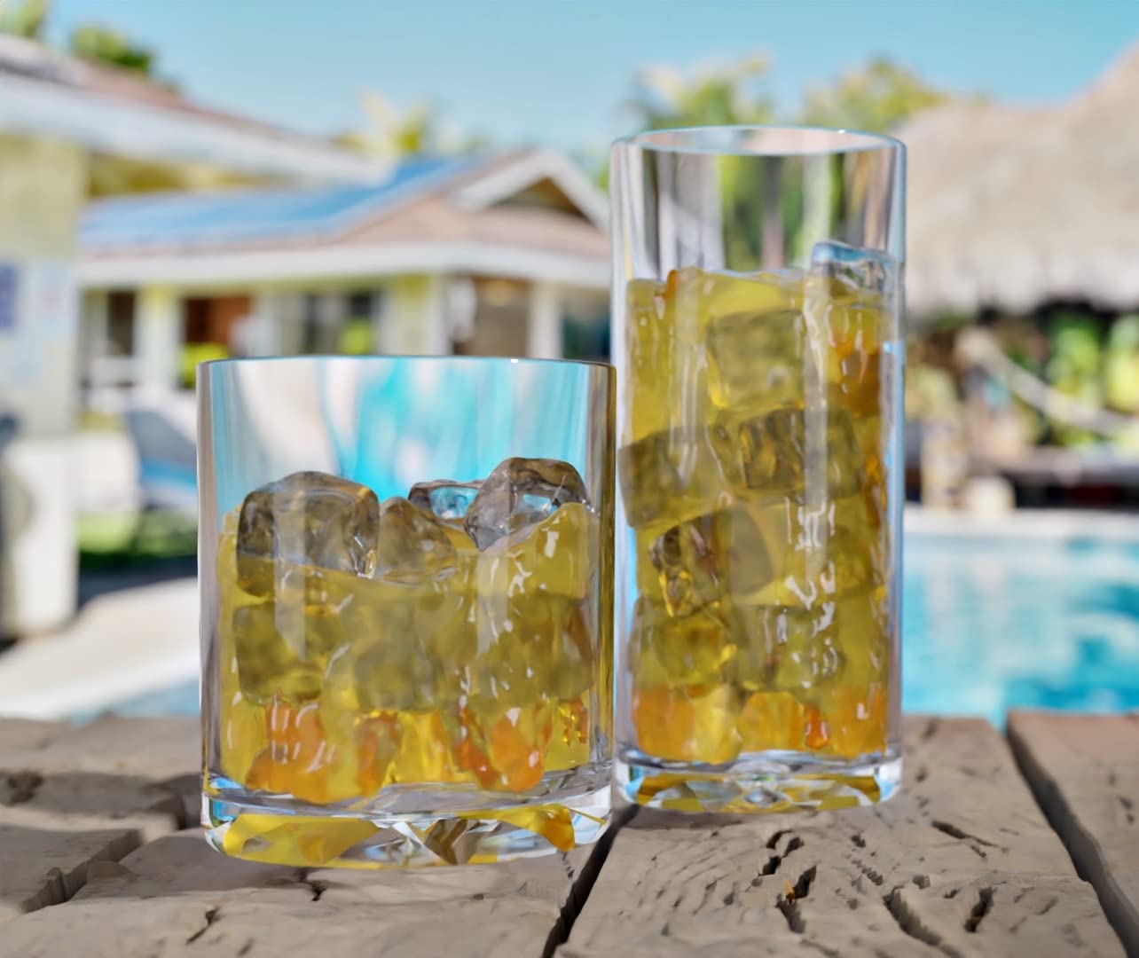Liberty - 12-Ounce Plastic Tumblers (Set of 6), Plastic Drinking Glasses, Mixed-Color Reusable Plastic Cups, BPA-Free, Shatter-Proof, Dishwasher-Safe