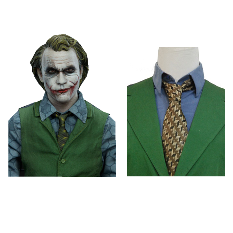 The Batman Dark Knight Joker Costume Tie Halloween Carnival Suit