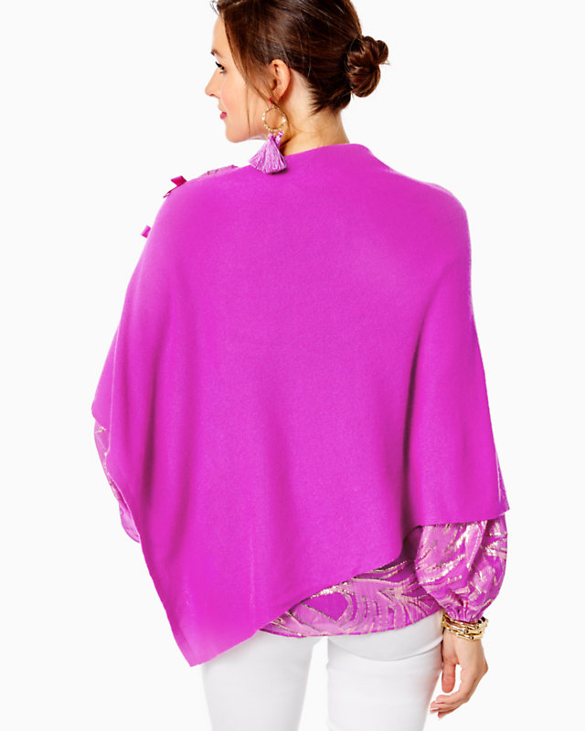 Harp Cashmere Wrap With Bows