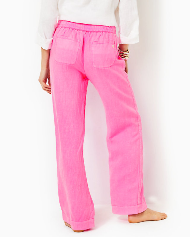 32" Deri Linen Palazzo Pant