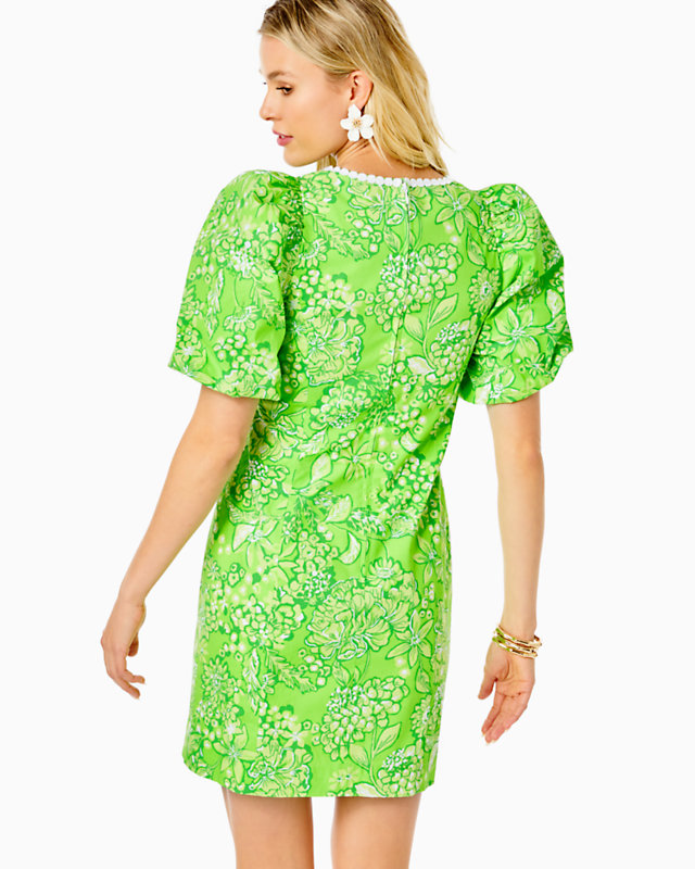 Alyce Elbow Sleeve Stretch Cotton Shift