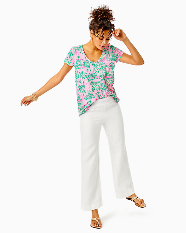 31" Deri Linen Palazzo Pant