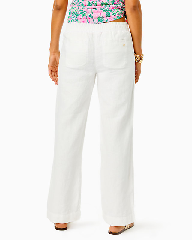 31" Deri Linen Palazzo Pant