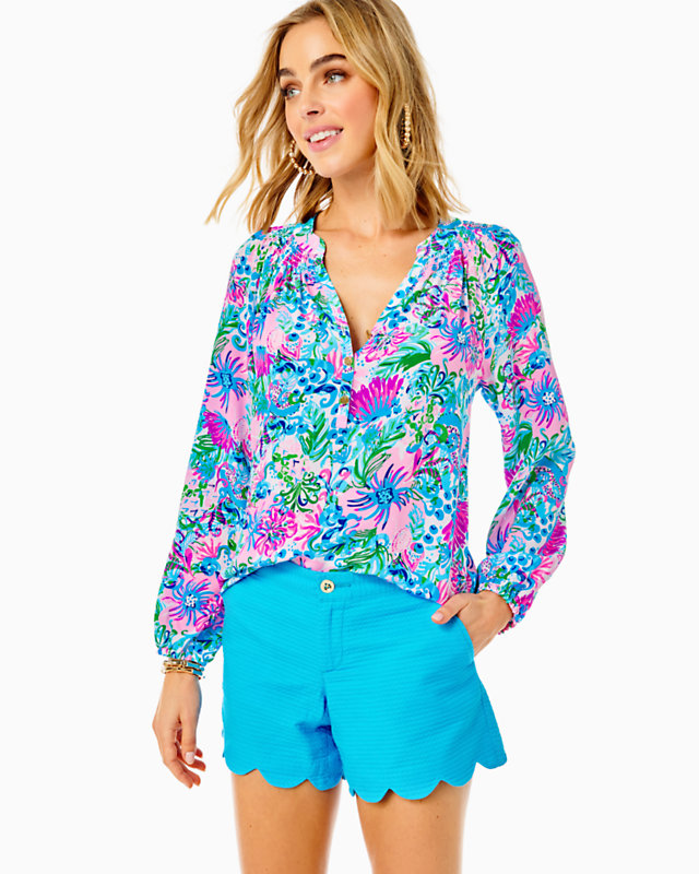 5" Buttercup Scallop Hem Short