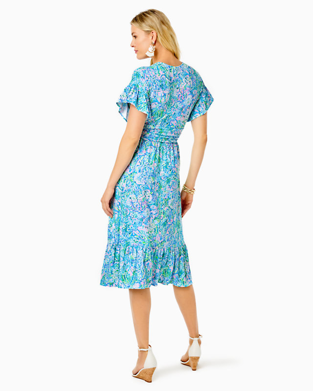 Juliet Ruffle Midi Dress