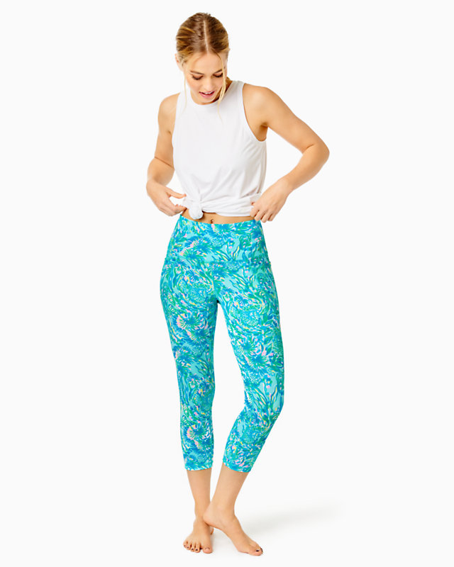 UPF 50+ Luxletic 21" South Beach High Rise Crop Legging