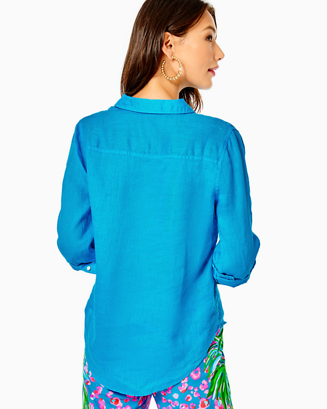 Sea View Button Down Top