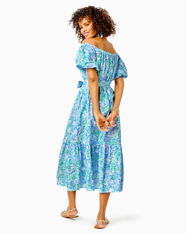 Tamie Off-the-Shoulder Midi Dress