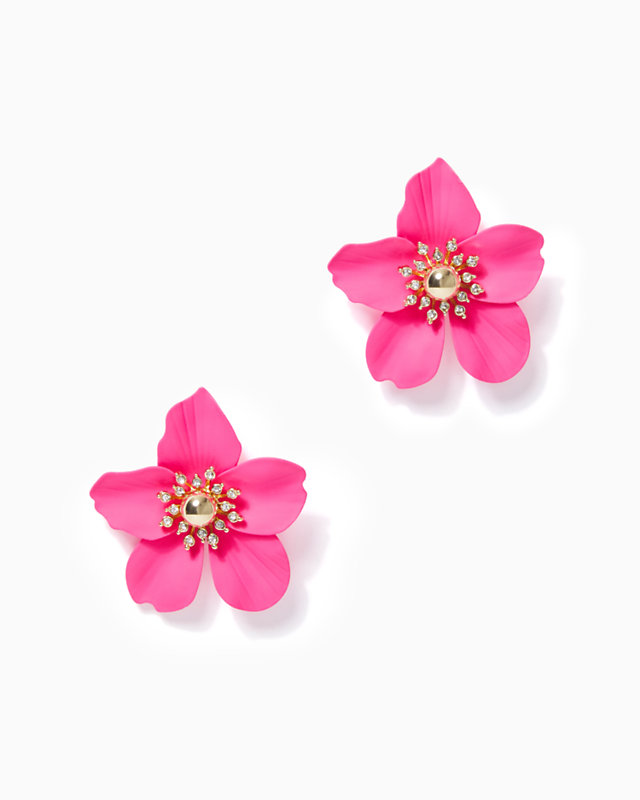 Oversized Orchid Earrings