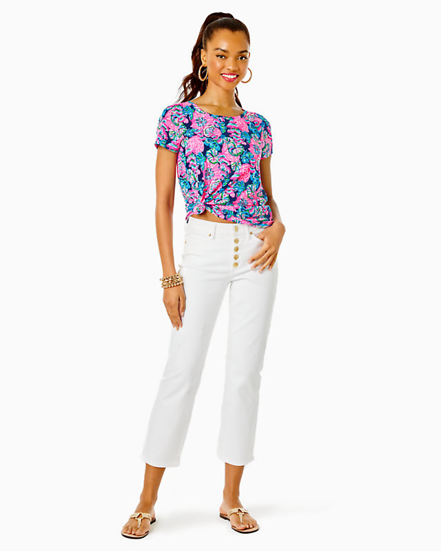27" South Ocean High Rise Straight Leg Jean