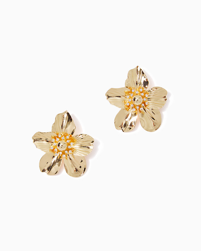 Oversized Orchid Earrings