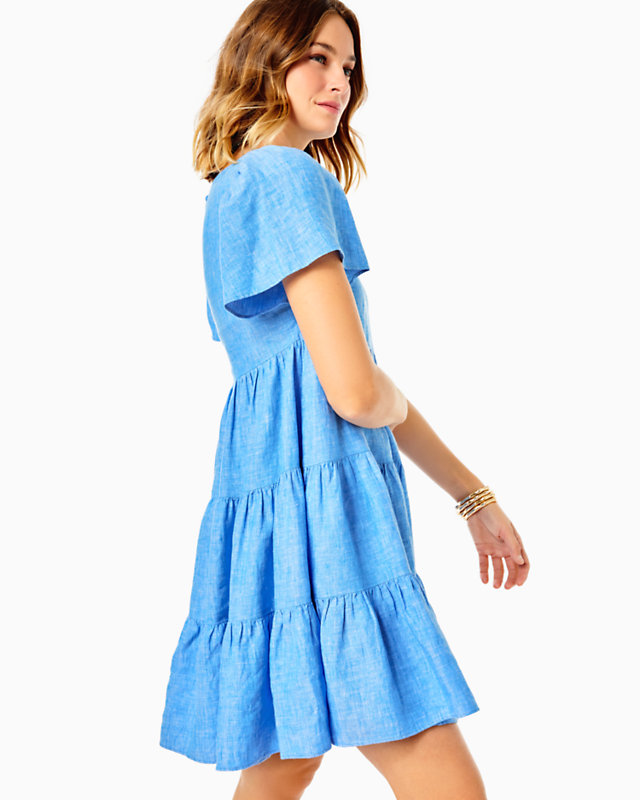 Jocelyn Short Sleeve Linen Dress | Lilly Pulitzer Outlet