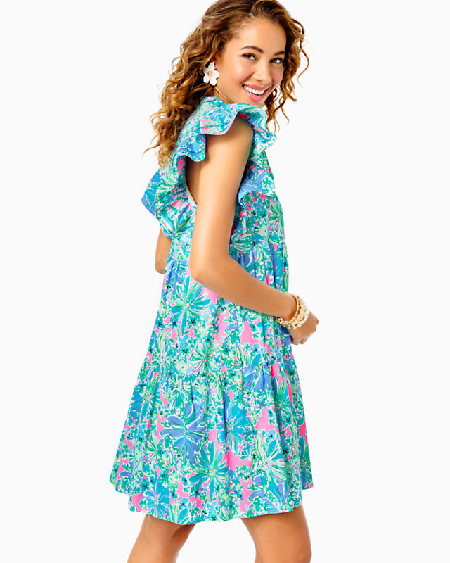 Aldena Ruffle Sleeve Cotton Dress | Lilly Pulitzer Outlet