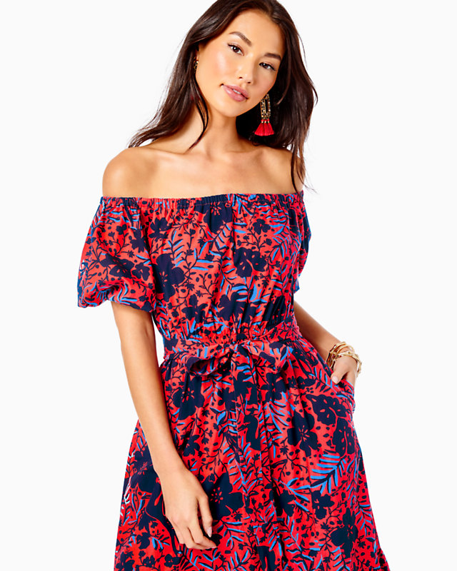Tamie Off-the-Shoulder Midi Dress | Lilly Pulitzer Outlet