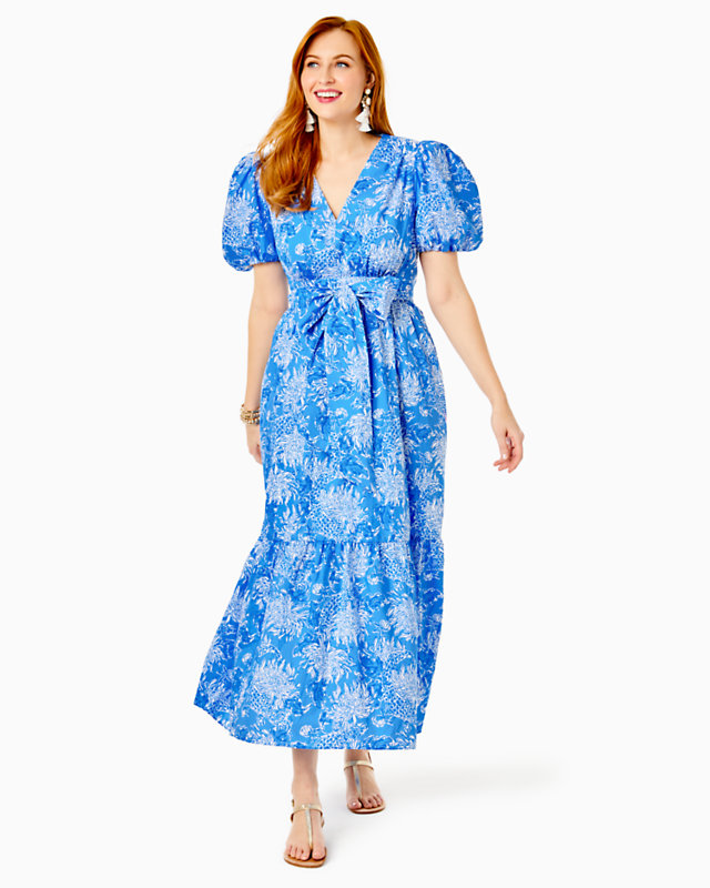 Ezralyn Short Sleeve Cotton Maxi Dress | Lilly Pulitzer Outlet
