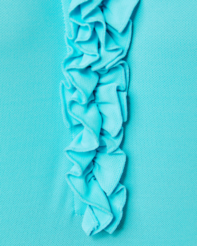 UPF 50+ Luxletic Frida Ruffle Polo Top | Lilly Pulitzer Outlet
