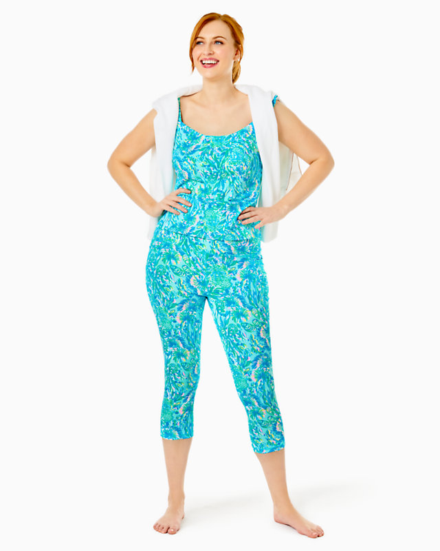 UPF 50+ Luxletic 21" South Beach High Rise Crop Legging | Lilly Pulitzer Outlet