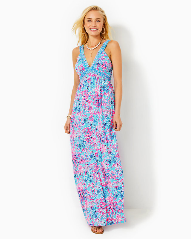 Serena V-Neck Maxi Dress | Lilly Pulitzer Outlet