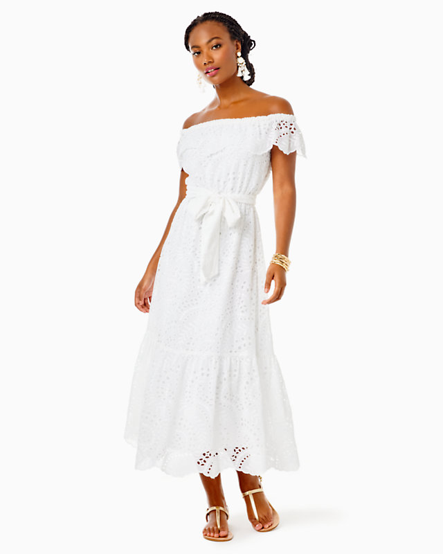Geri Off-The-Shoulder Midi Dress | Lilly Pulitzer Outlet