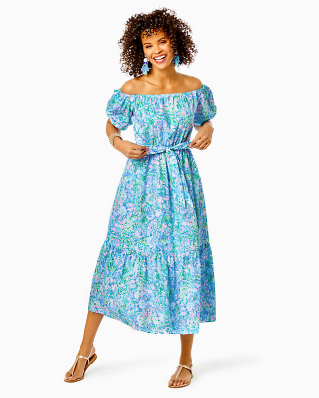 Tamie Off-the-Shoulder Midi Dress | Lilly Pulitzer Outlet