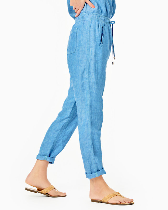 31" Taron Mid-Rise Linen Pant | Lilly Pulitzer Outlet