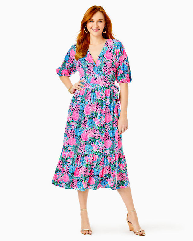 Brantley Midi Wrap Dress | Lilly Pulitzer Outlet