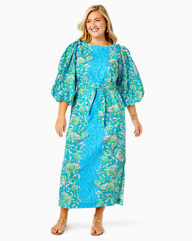 Barbara 3/4 Sleeve Cotton Maxi Dress | Lilly Pulitzer Outlet