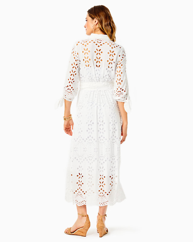Amrita Eyelet Midi Dress | Lilly Pulitzer Outlet