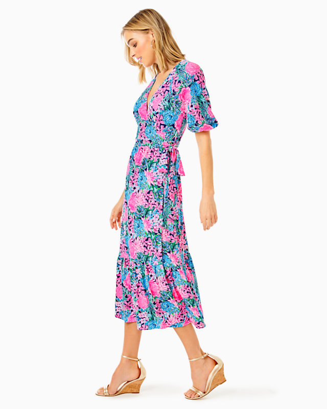 Brantley Midi Wrap Dress | Lilly Pulitzer Outlet