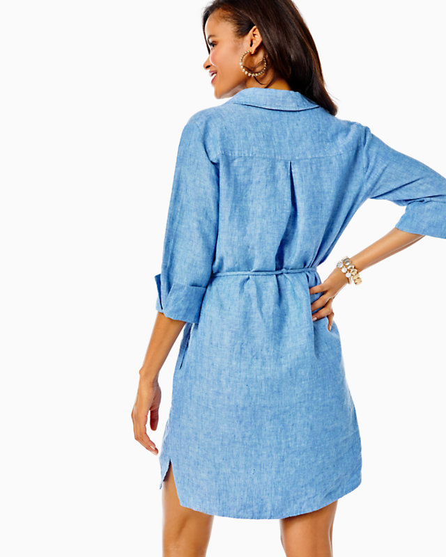 Pilar Linen Tunic Dress | Lilly Pulitzer Outlet
