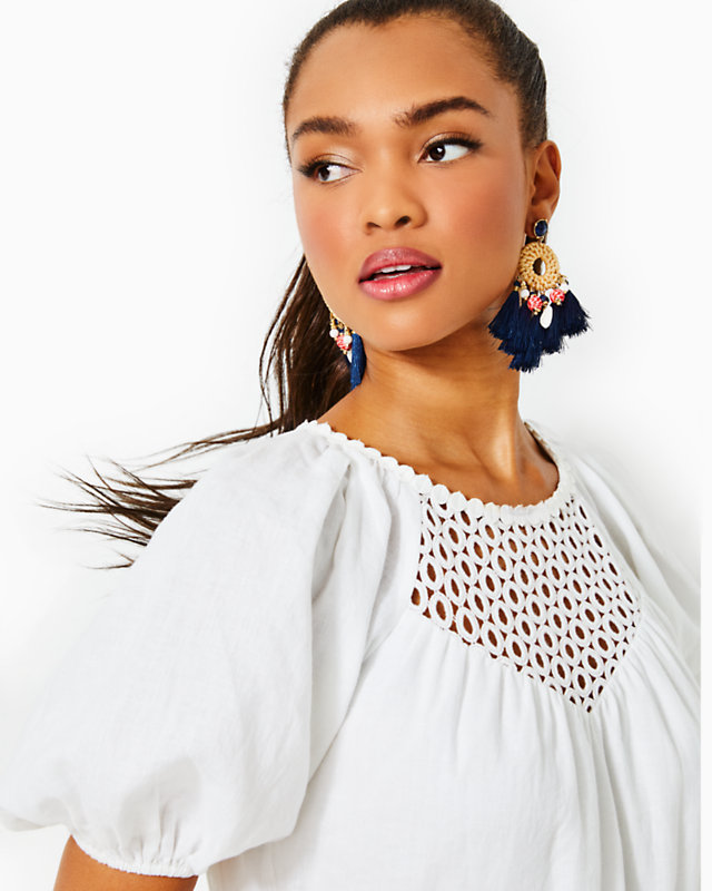 Charlet Short Sleeve Linen Dress | Lilly Pulitzer Outlet