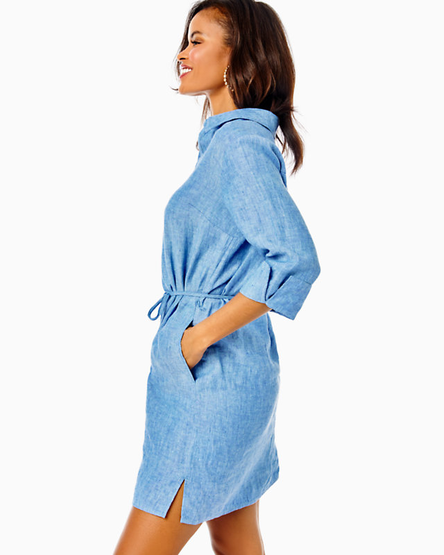 Pilar Linen Tunic Dress | Lilly Pulitzer Outlet